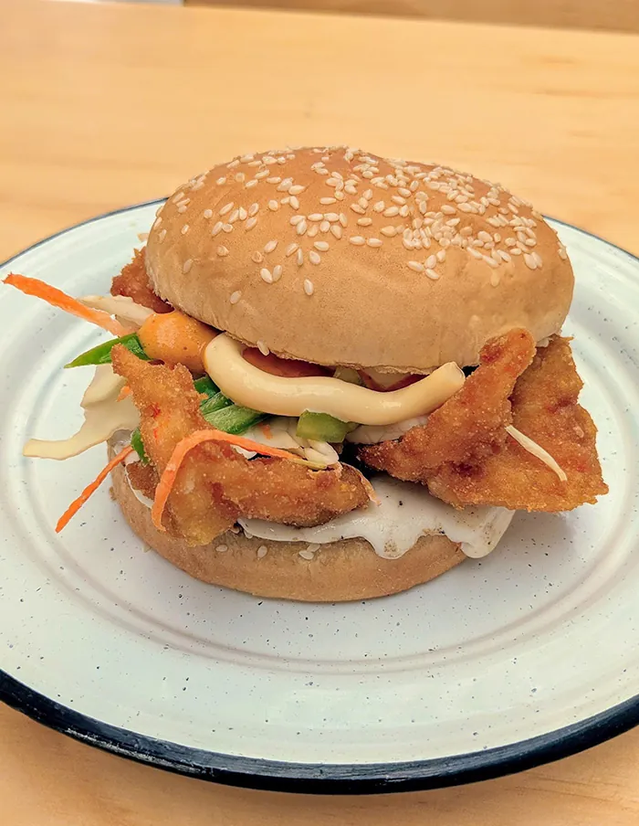 Hamburguesa de Camarón